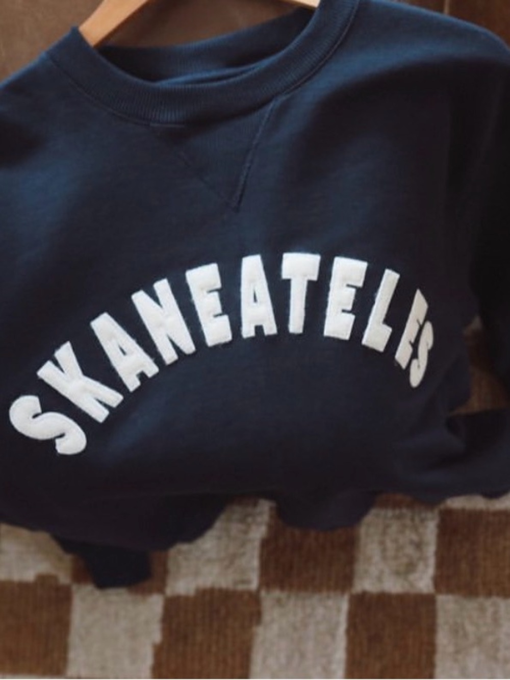 NWOT Champion Skaneateles Sweater Sweatshirt Navy Crewneck XL Collegiate Preppy - Picture 4 of 16